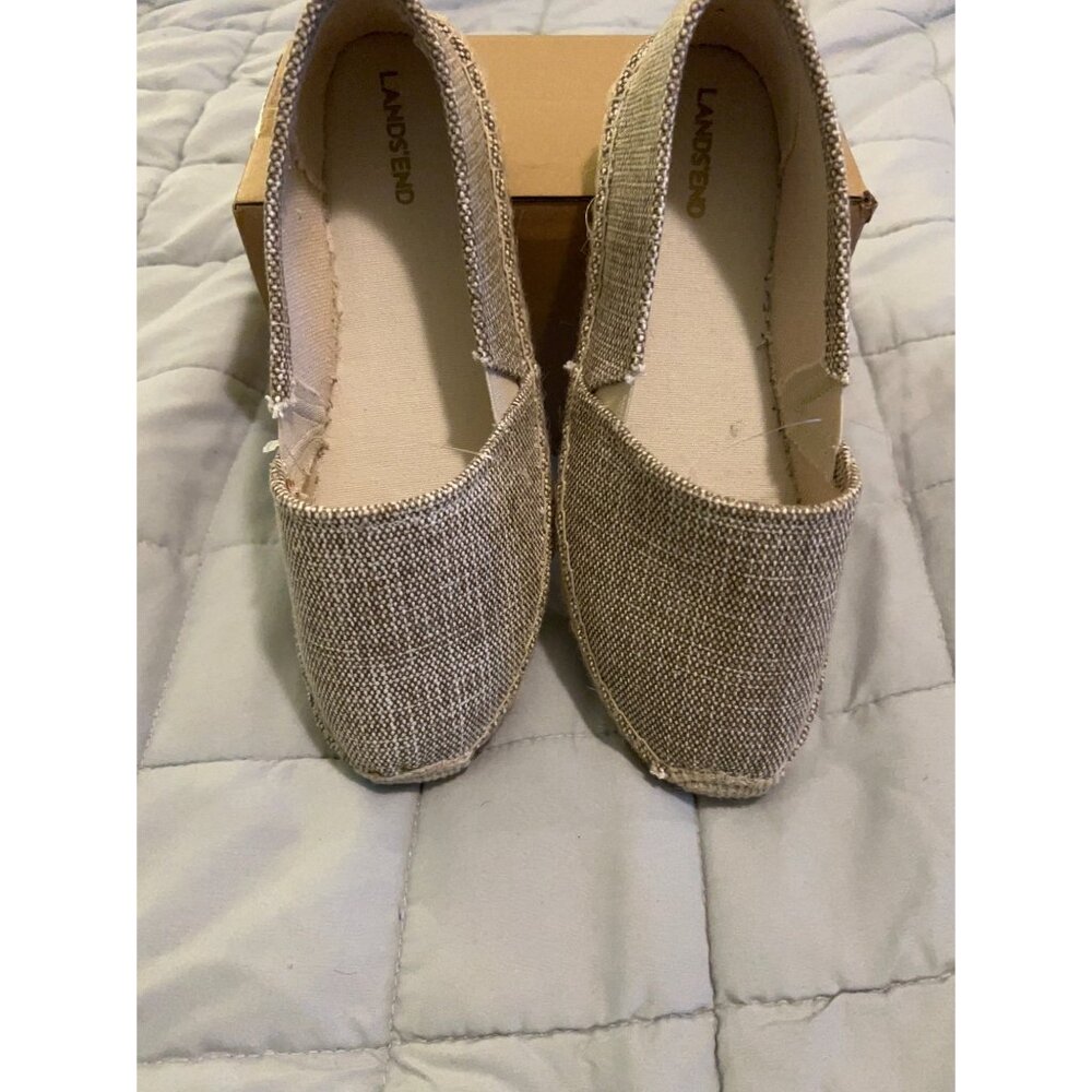 Lands End Shoes/Espadrille Comfort Slip on Flat Shoe Size 7
